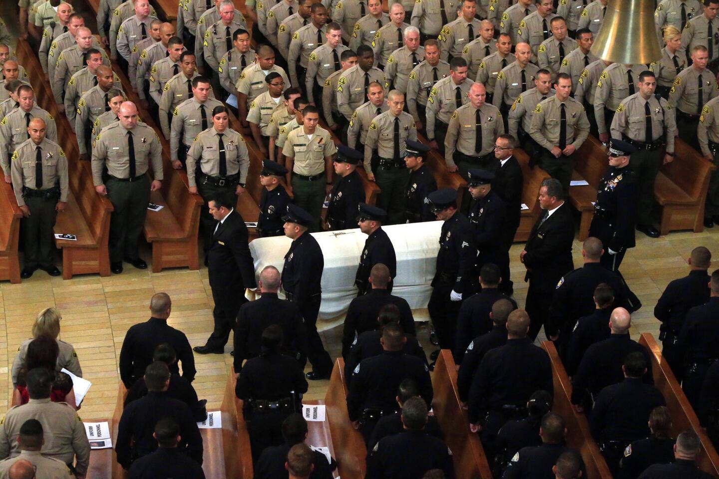 Funeral for LAPD officer Roberto Sanchez