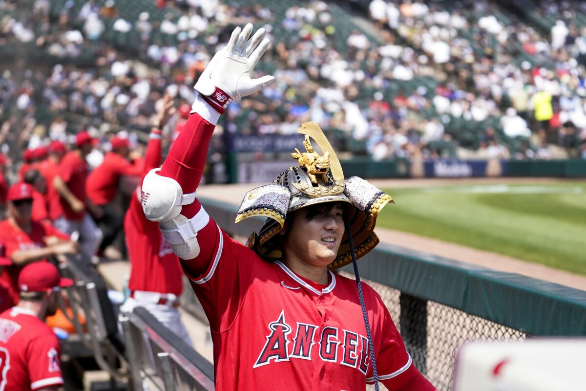 Shohei Ohtani homers twice as Angels rout White Sox - Los Angeles Times