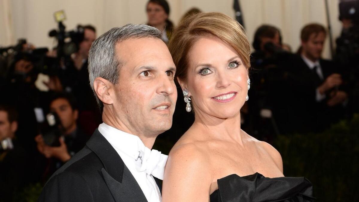 John Molner and Katie Couric, shown at a gala in May at New York's Metropolitan Museum of Art, got hitched this weekend.