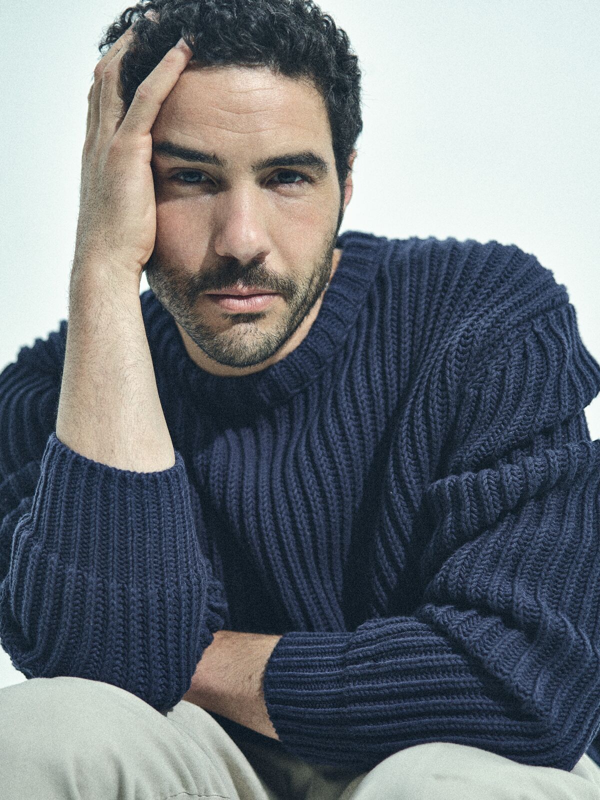 French-born actor Tahar Rahim who stars in "The Mauritanian" with Jodie Foster.
