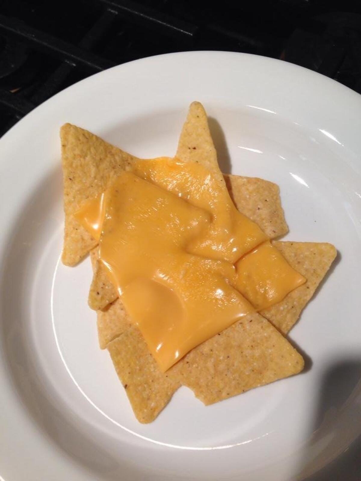 A plate of bad nachos