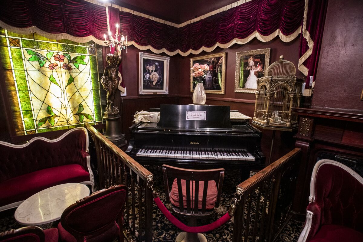 The three-story Magic Castle is a cavernous facility with a baroque decor.