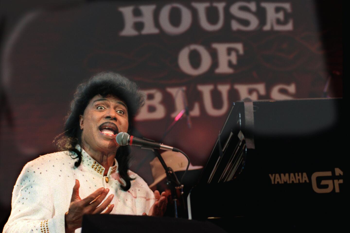 The flamboyant, piano-pounding Little Richard roared into the rock 'n' roll spotlight in the 1950s with hits such as “Tutti-Frutti,” “Long Tall Sally” and “Good Golly, Miss Molly.” The Georgia native’s raucous sound fused gospel fervor and R&B sexuality, profoundly influencing the Beatles, James Brown (who succeeded him in one of his early bands), Jimi Hendrix (one of his backup musicians in the mid-'60s) and Bruce Springsteen. He was 87.