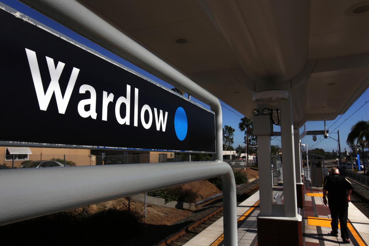 Wardlow Station in Long Beach is seen in September. A fatal stabbing occurred at the station early Friday morning.