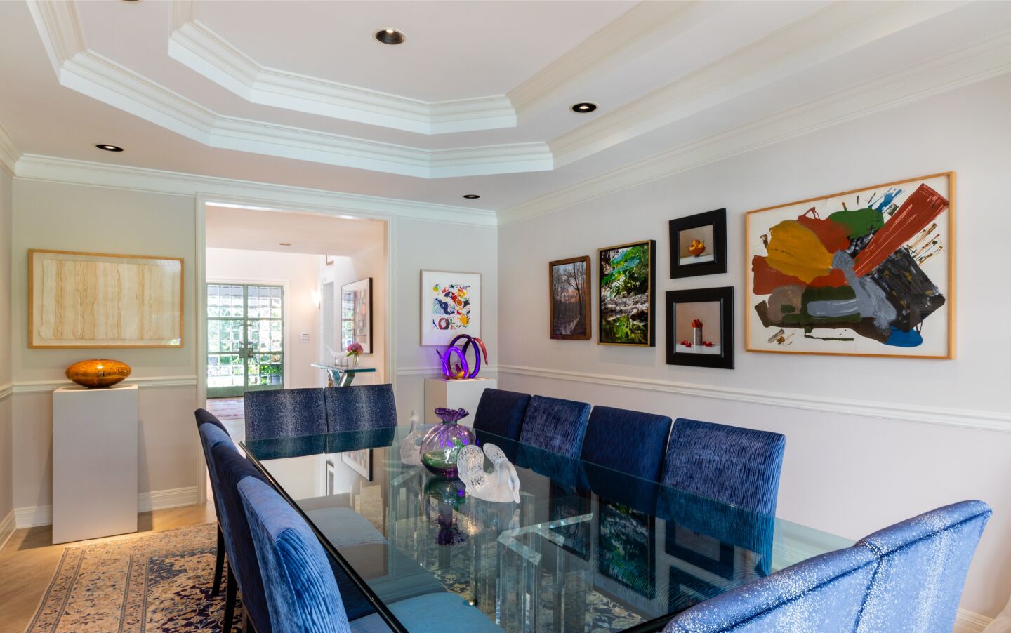 Ted Knight's former Pacific Palisades estate: the dining room