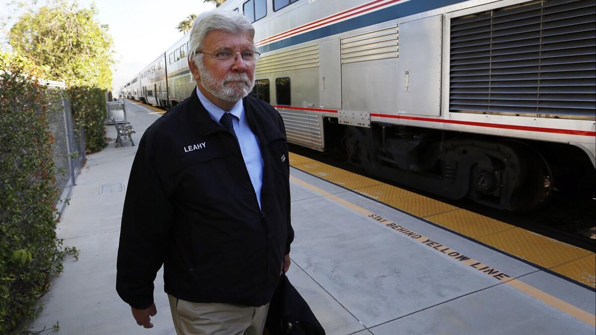 Metrolink Chief Executive Art Leahy inspects sections of the system's Ventura County Line in 2015.