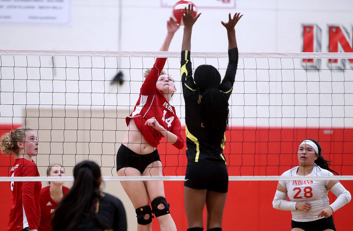 Photo Gallery: Burroughs High girls volleyball vs. Arcadia High