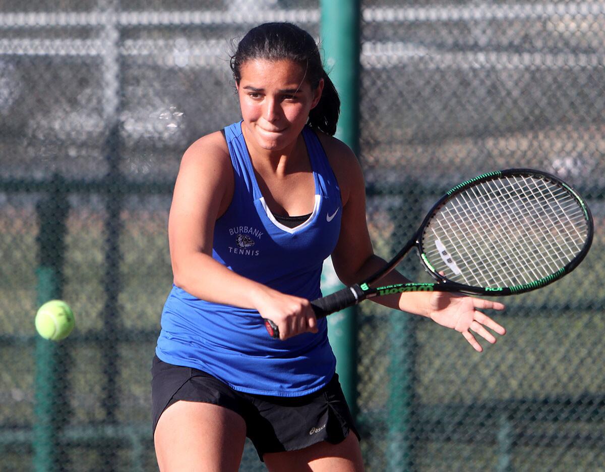 Photo Gallery: Burbank High vs. Burroughs in girls tennis