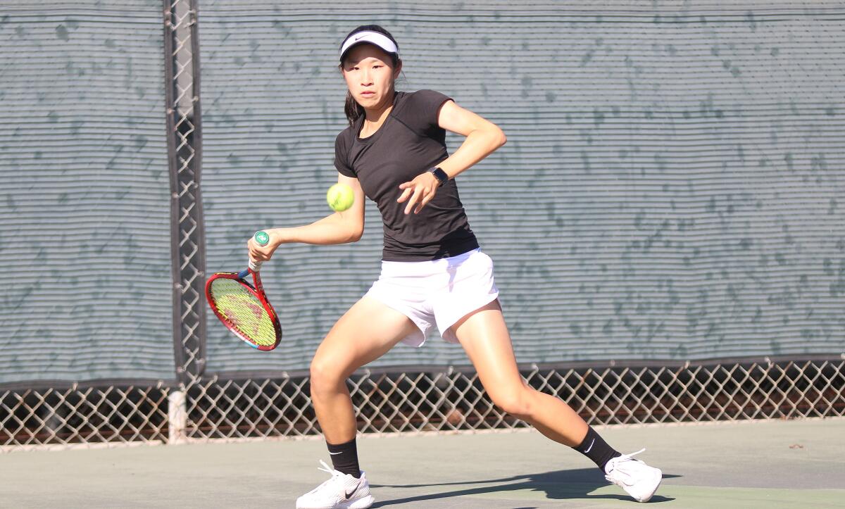 Freshman Alyssa Ahn has been a force at No. 1 singles for Torrey Pines.
