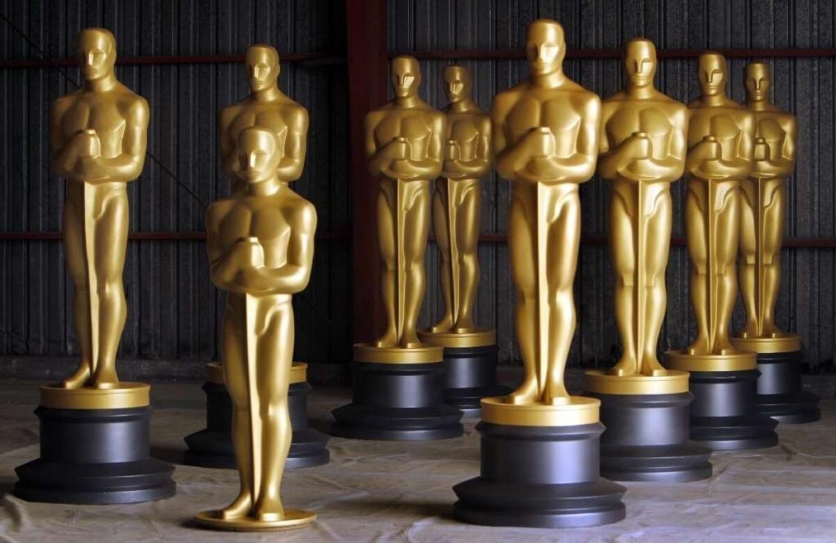 Oscar statues.