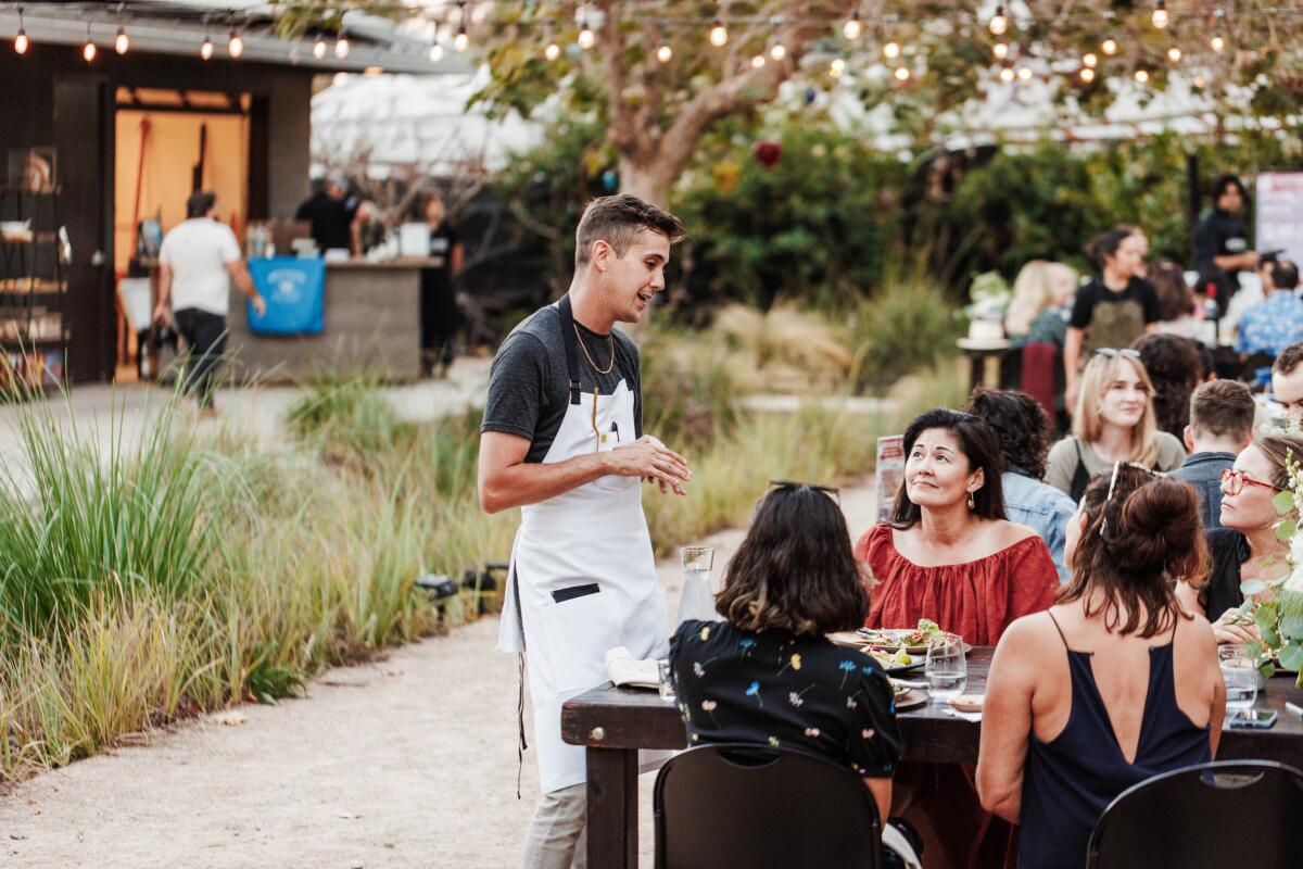 Chef Carlos Anthony at last year's Seed for the Future event at ICA Encinitas.