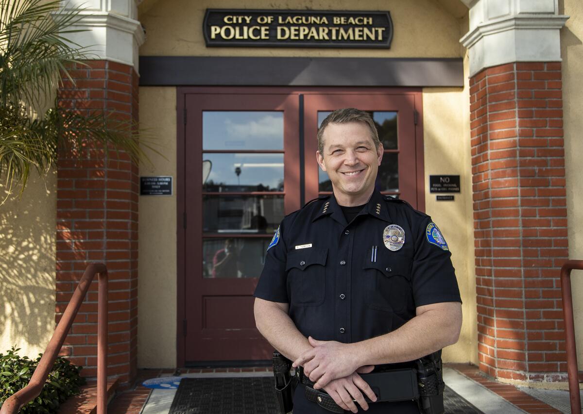 Laguna Beach Police Chief Robert Thompson started in that role in January.