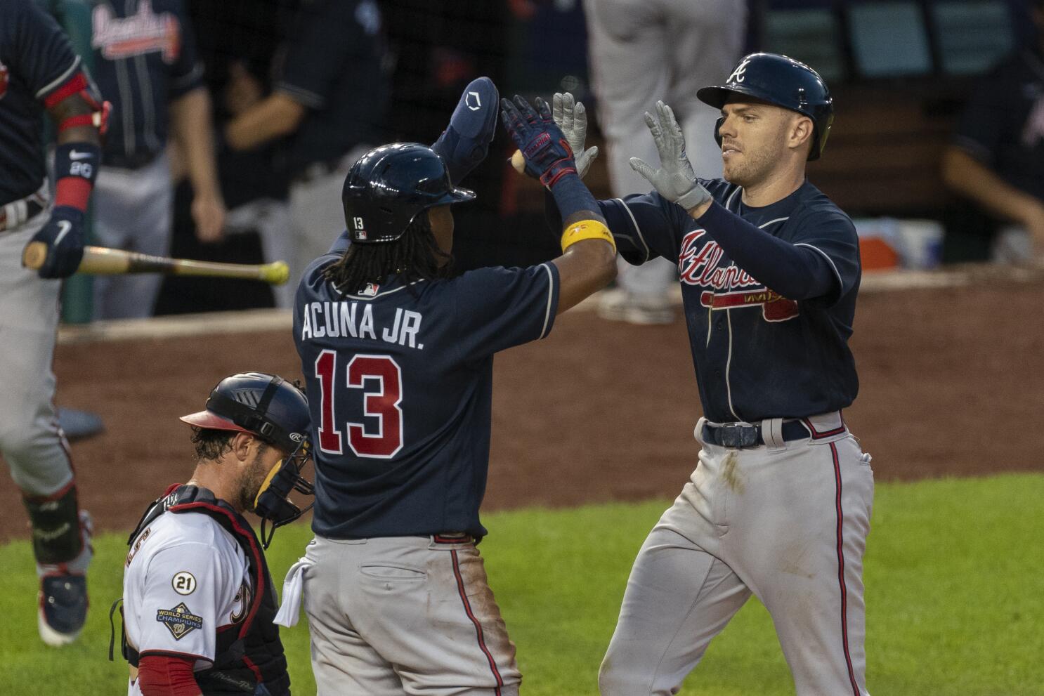 Nationals' catcher Yan Gomes still has the World Series clinching baseball