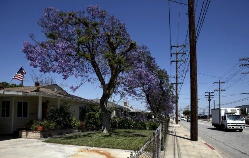 The city of Vernon owns nearly all of the residential property within its borders, charging monthly rents that average about $260, far less than what it costs for residents to live in Los Angeles public housing projects such as Jordan Downs and Nickerson Gardens. Above, Vernon Councilman Bill Davis' home.