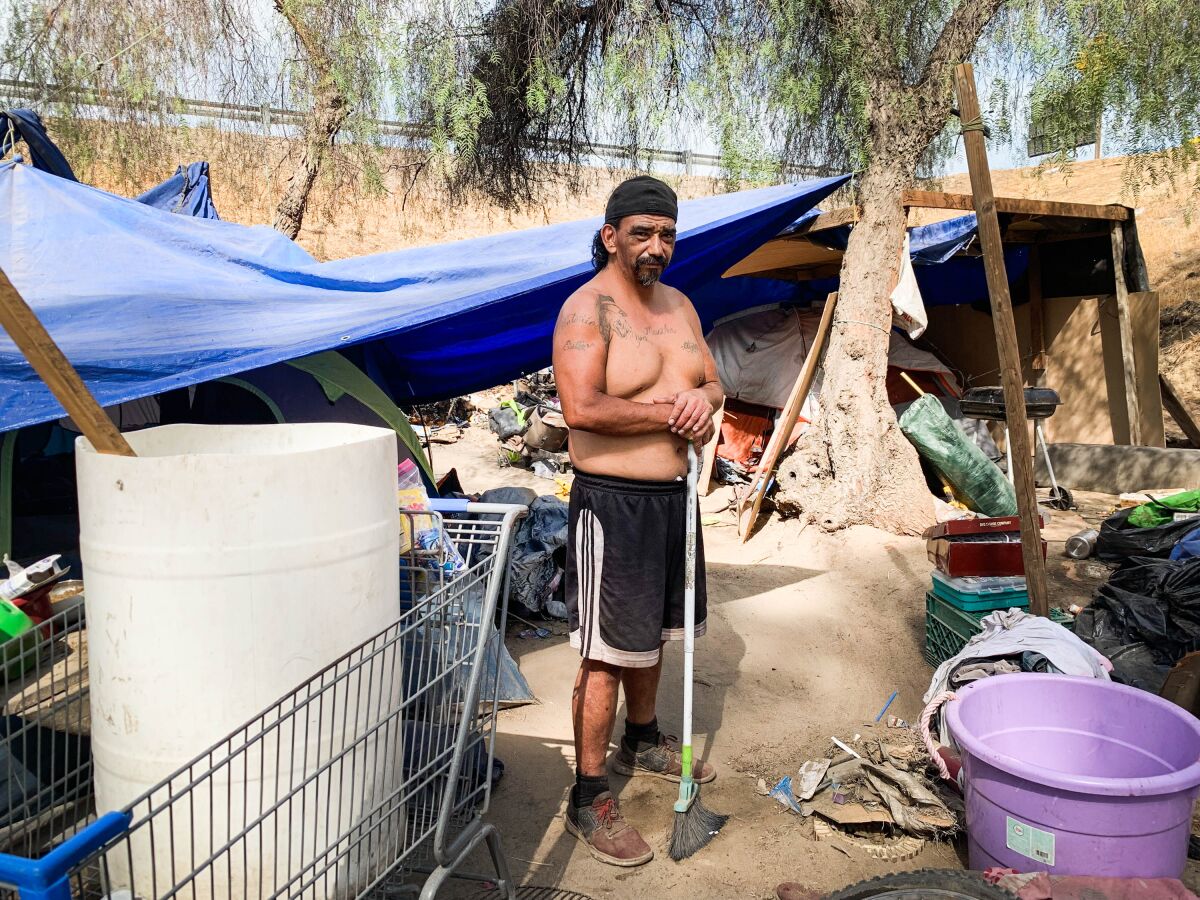Juan Gallardo has been cut off from the critical support system he’d developed for life on the streets.