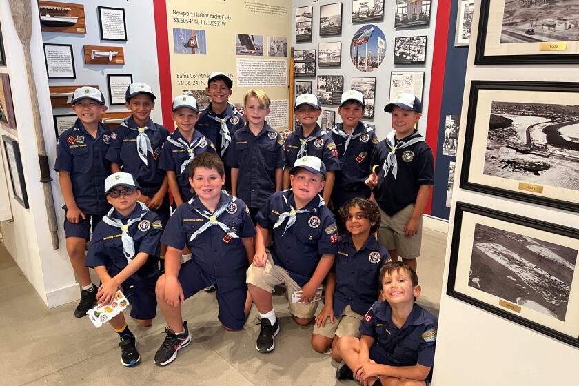 Scouts are regular visitors to Balboa Island Museum.