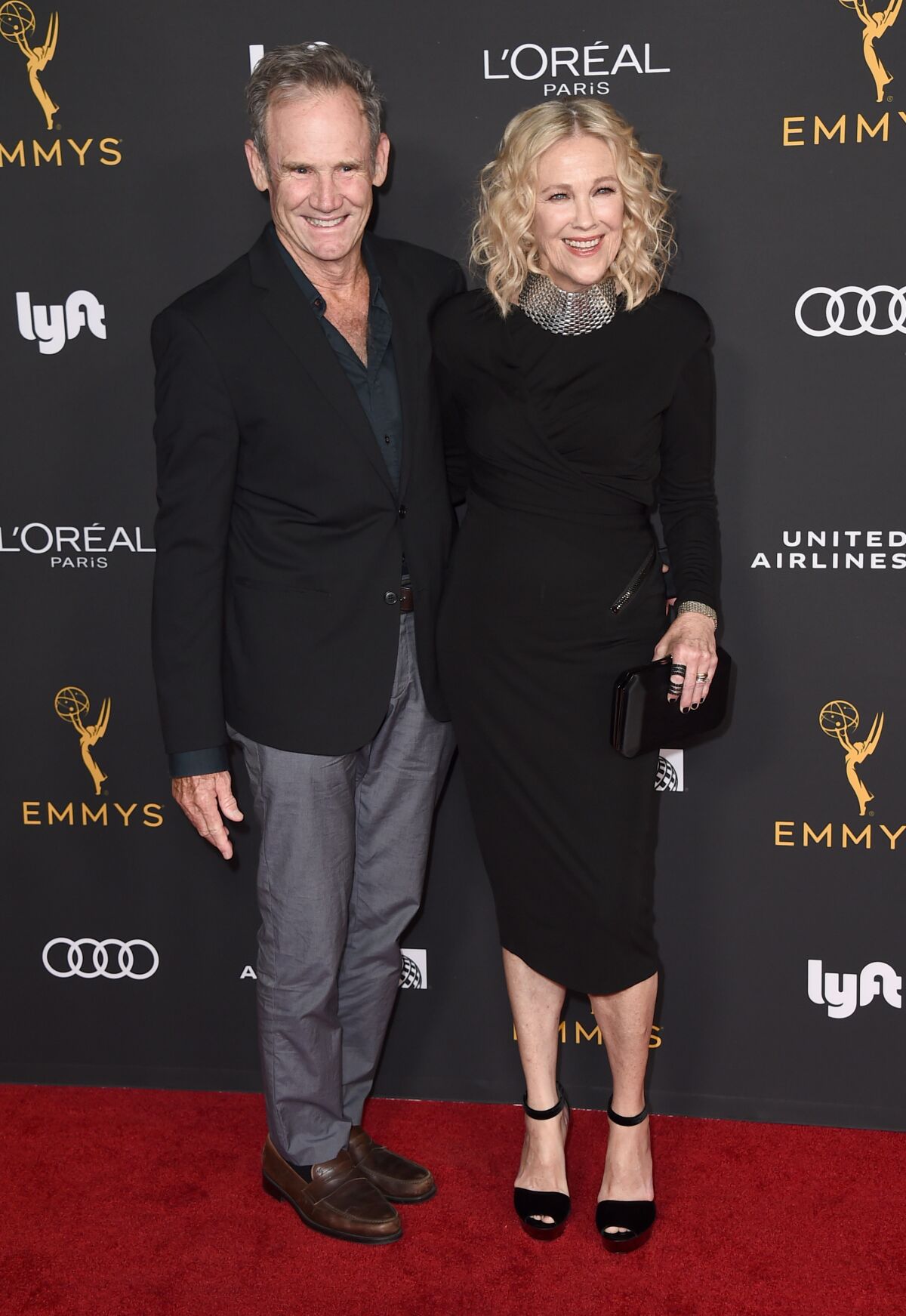 Bo Welch and Catherine O'Hara, an Emmy nominee for "Schitt's Creek," at the 2019 Performers Nominee Reception.