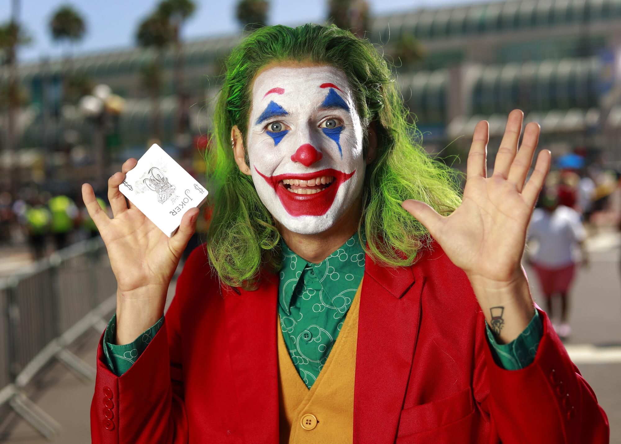Jack Murdock of San Clemente dressed as the Joker at Comic-Con.