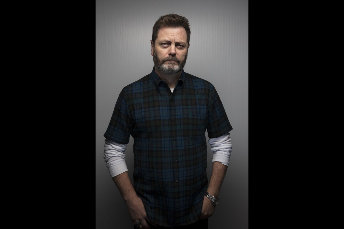 Nick Offerman from the film "Hearts Beat Loud," photographed in the L.A. Times studio in Park City, Utah. FULL COVERAGE: Sundance Film Festival 2018 »