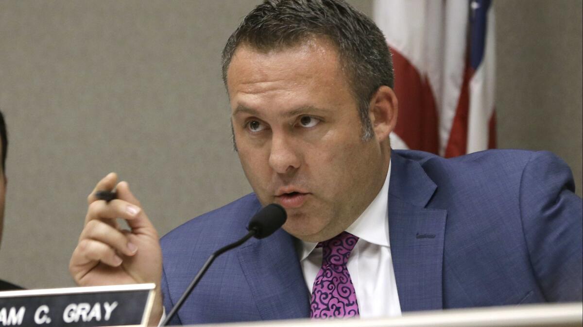 Assemblyman Adam Gray, D-Merced, chairman of the Assembly Committee on Governmental Organization, has proposed to outlaw contributions by political appointees to state senators before confirmation votes.