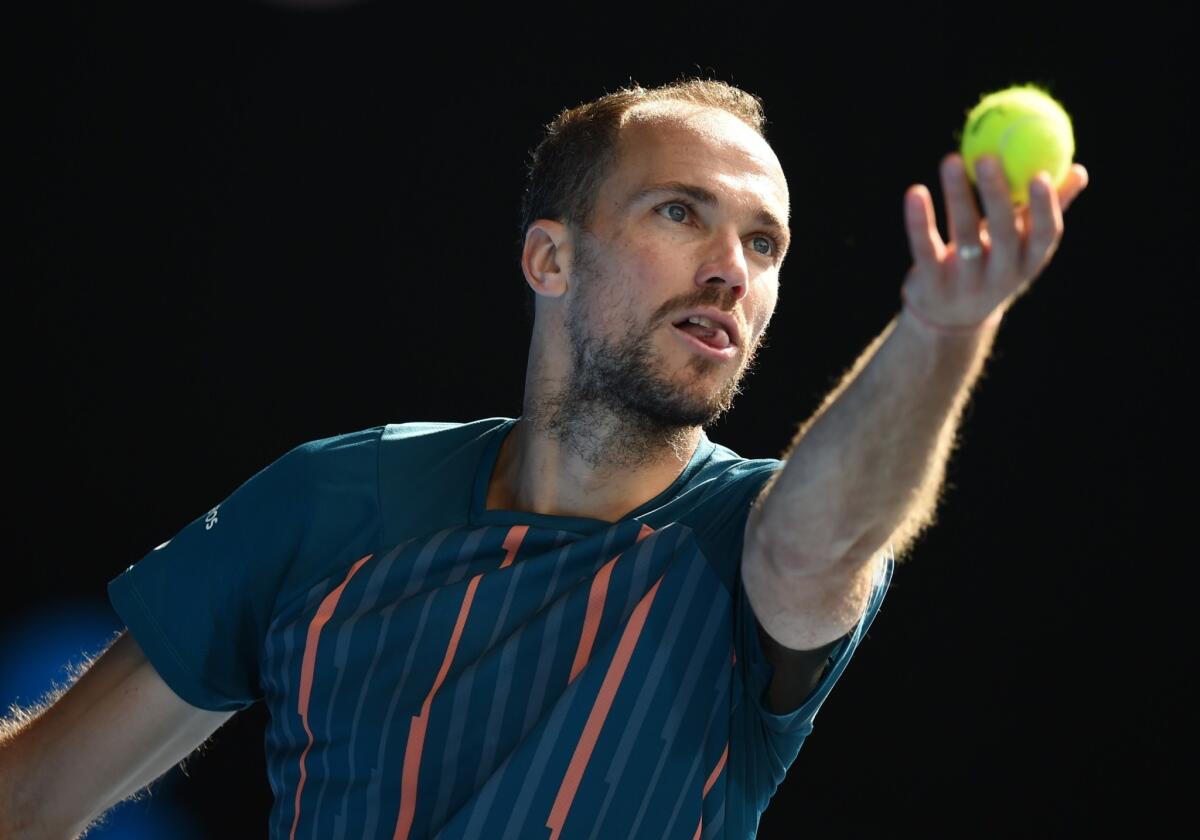 Bruno Soares during the mixed doubles final at the Australian Open on Jan. 31.