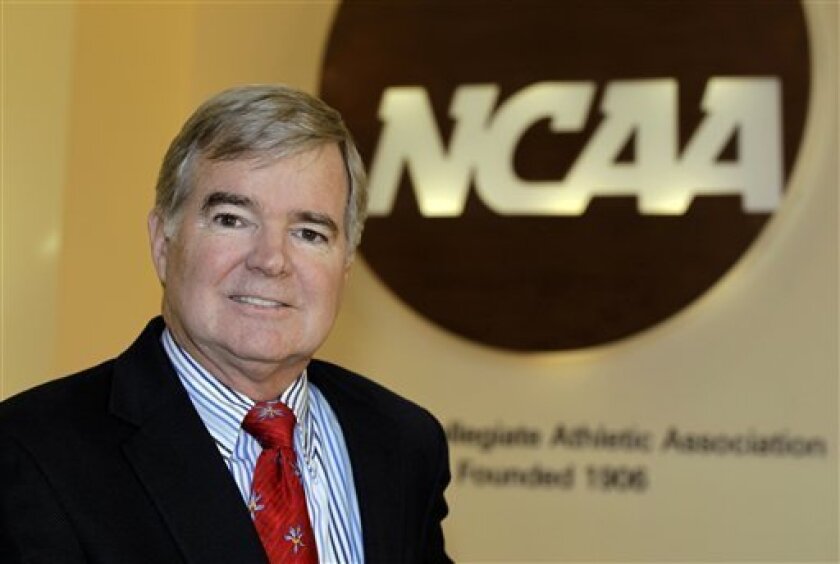 NCAA President Mark Emmert says he can't envision college football games being played if students aren't back at campuses.