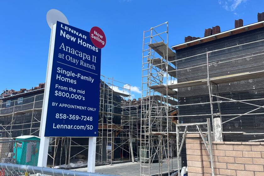 New homes under construction in Chula Vista