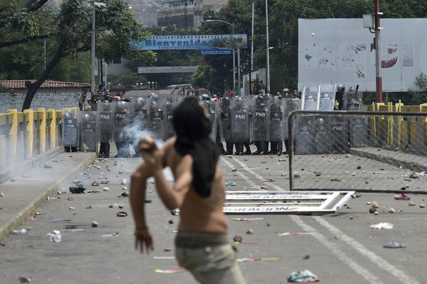 Violence at Venezuela's borders