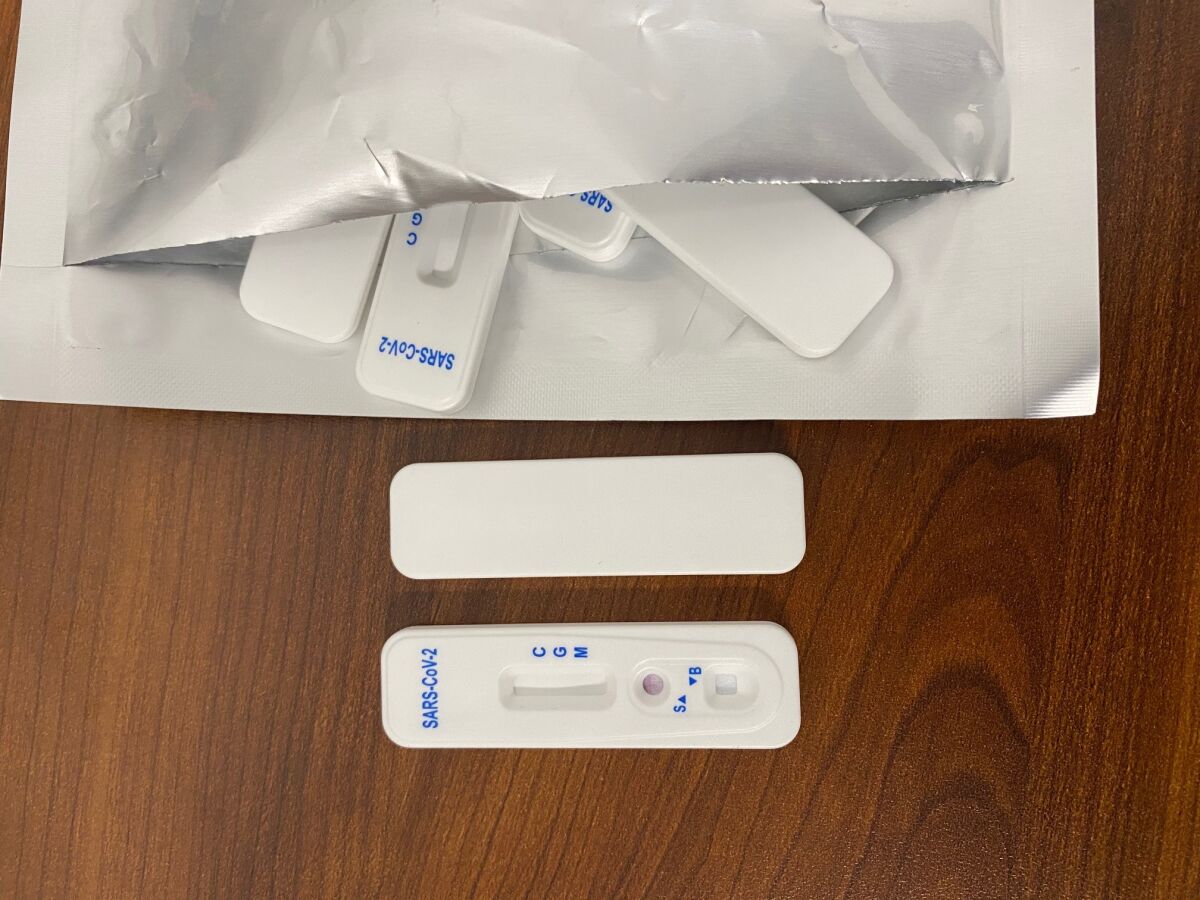 Fraudulent COVID-19 testing kits were seized after arriving at the San Diego International Airport