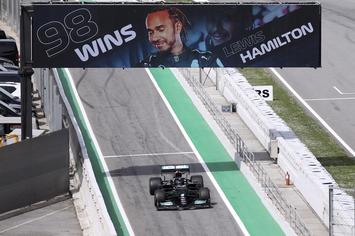 Mercedes driver Lewis Hamilton  