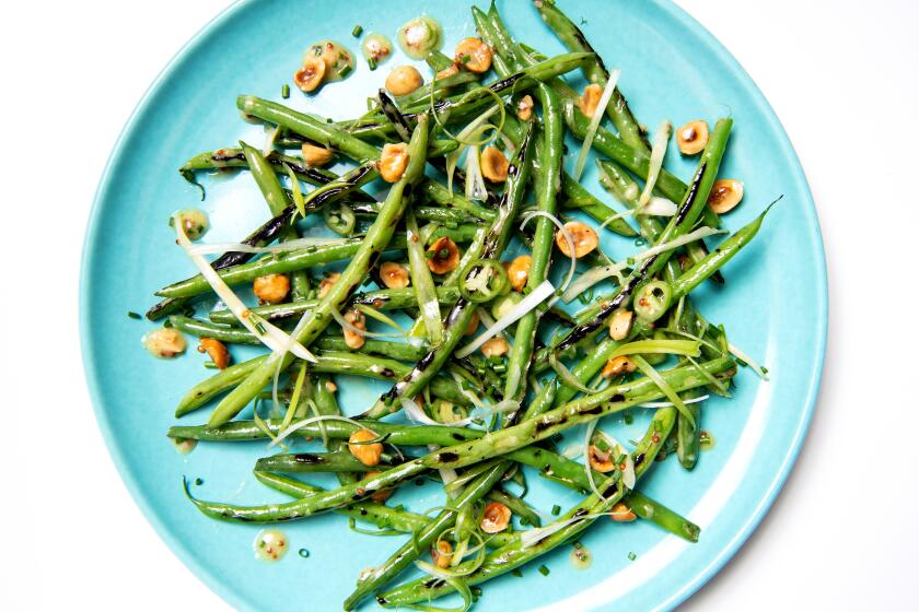 LOS ANGELES, CA-August 29, 2019: Hippo Green Beans on Thursday, August 29, 2019. (Mariah Tauger / Los Angeles Times / prop styling by Nidia Cueva )