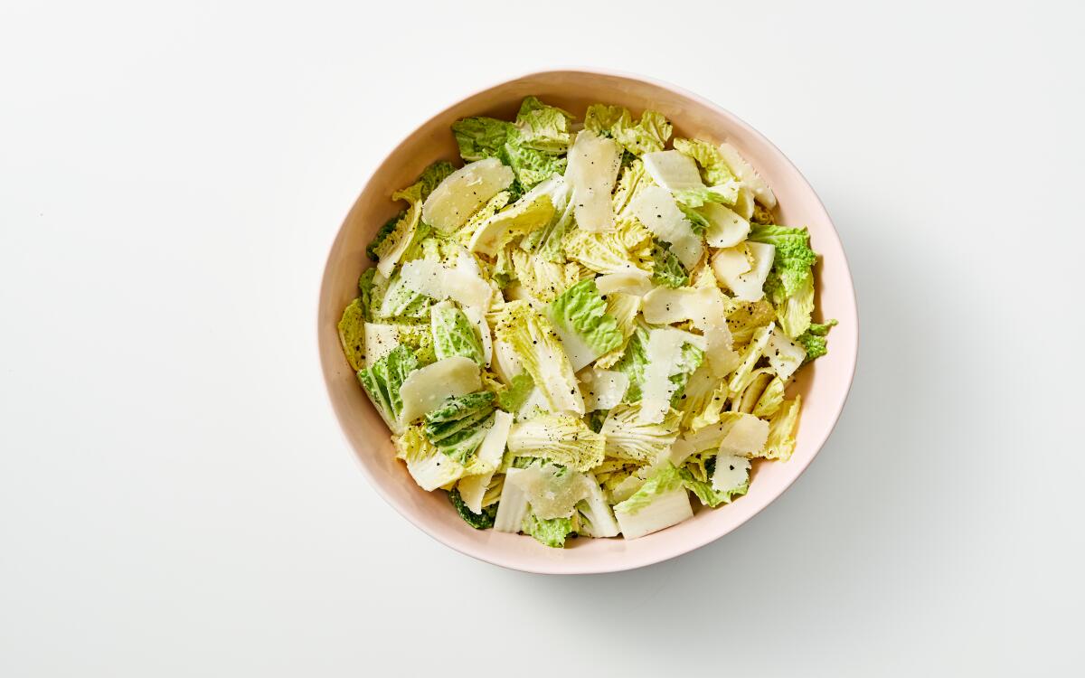 Napa Cabbage Caesar Salad