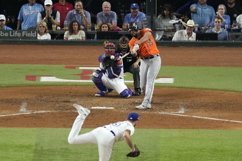 Streaky Rangers suddenly headed wrong way again with Game 4 loss as Astros  even ALCS - The San Diego Union-Tribune