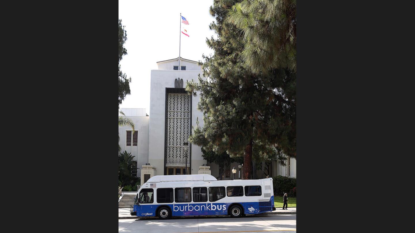 Photo Gallery: Burbank Bus upgrade on display in front of Burbank City Hall