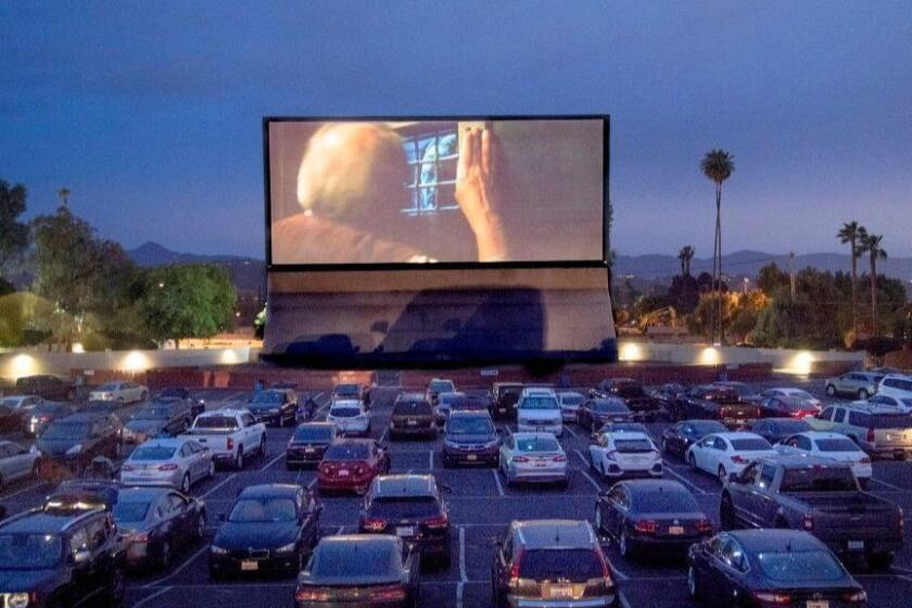Riverside, CA - Friday, May 17, 2019: Van Buren Drive-In in Riverside is one of the last remaining drive-in theaters and is a SoCal summer institution. (Ana Venegas / For The Times)