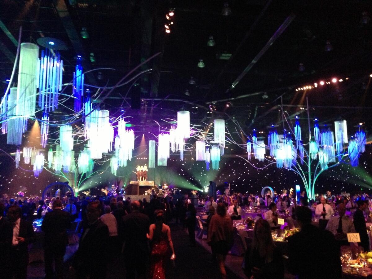 A few Google Glass wearers were spotted on Sunday night at the Creative Arts Ball.