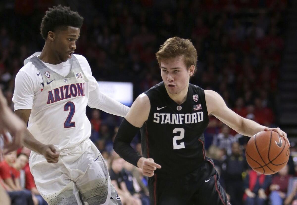 Stanford guard Robert Cartwright, right, turned in a strong junior season after missing his entire sophomore campaign due to an injury.