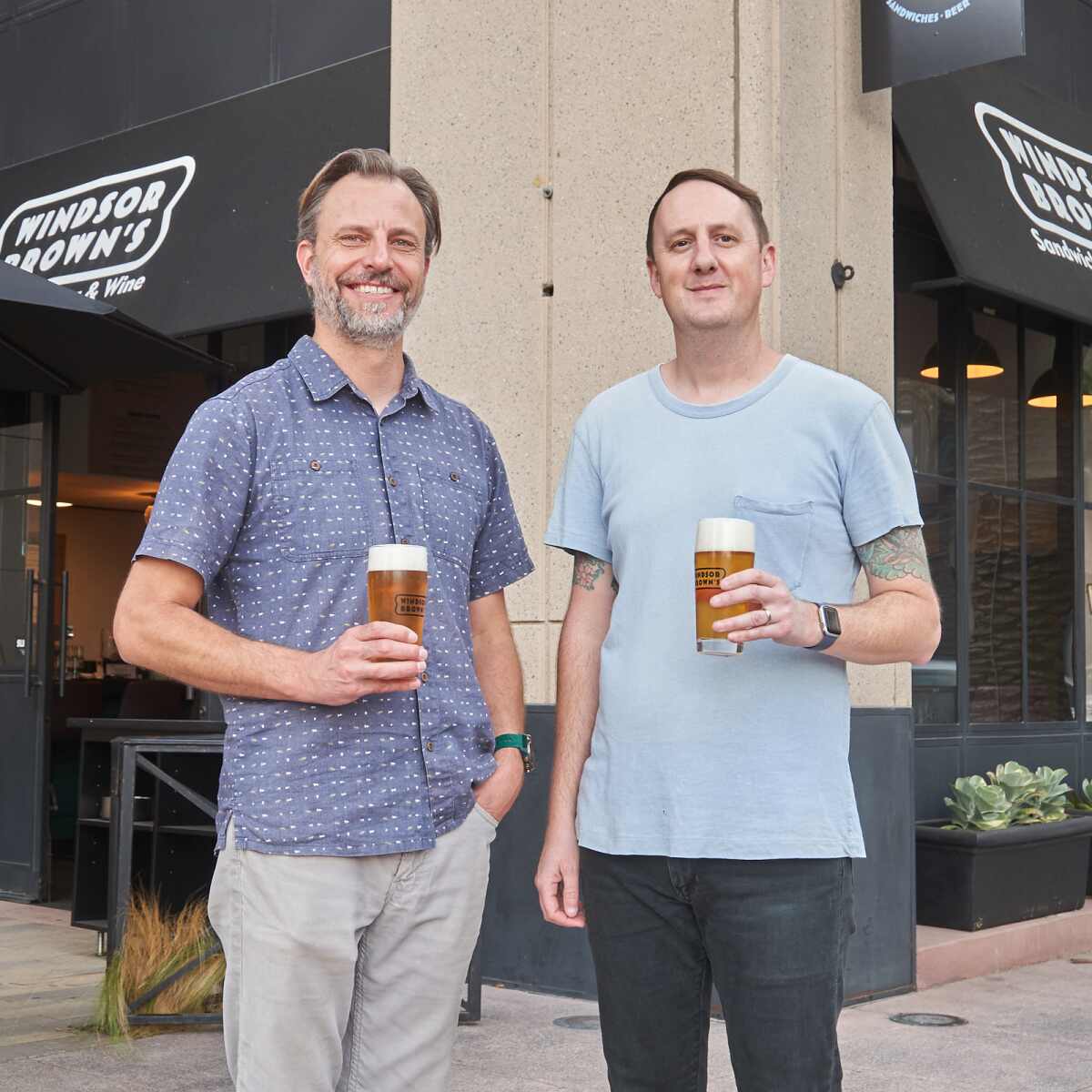 Scott Windsor and Gregory Brown, owners of Windsor Brown's in Anaheim.