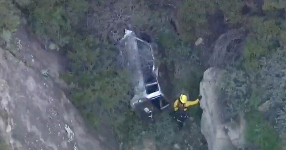 1 useless after automotive crashes, tumbling into Malibu Canyon