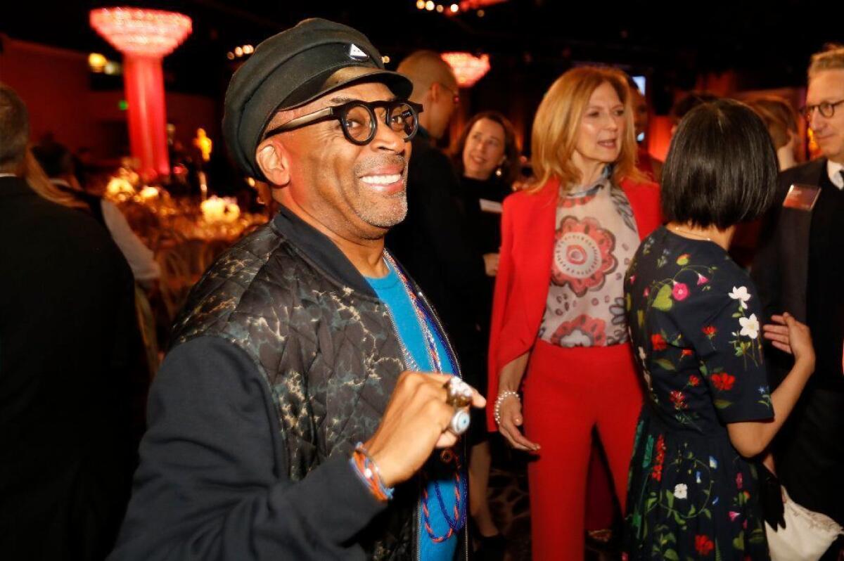 With his first nomination as director of a motion picture, Spike Lee was having fun at the nominees luncheon for the 91st Oscars at the Beverly Hilton Hotel in Beverly Hills on Monday.