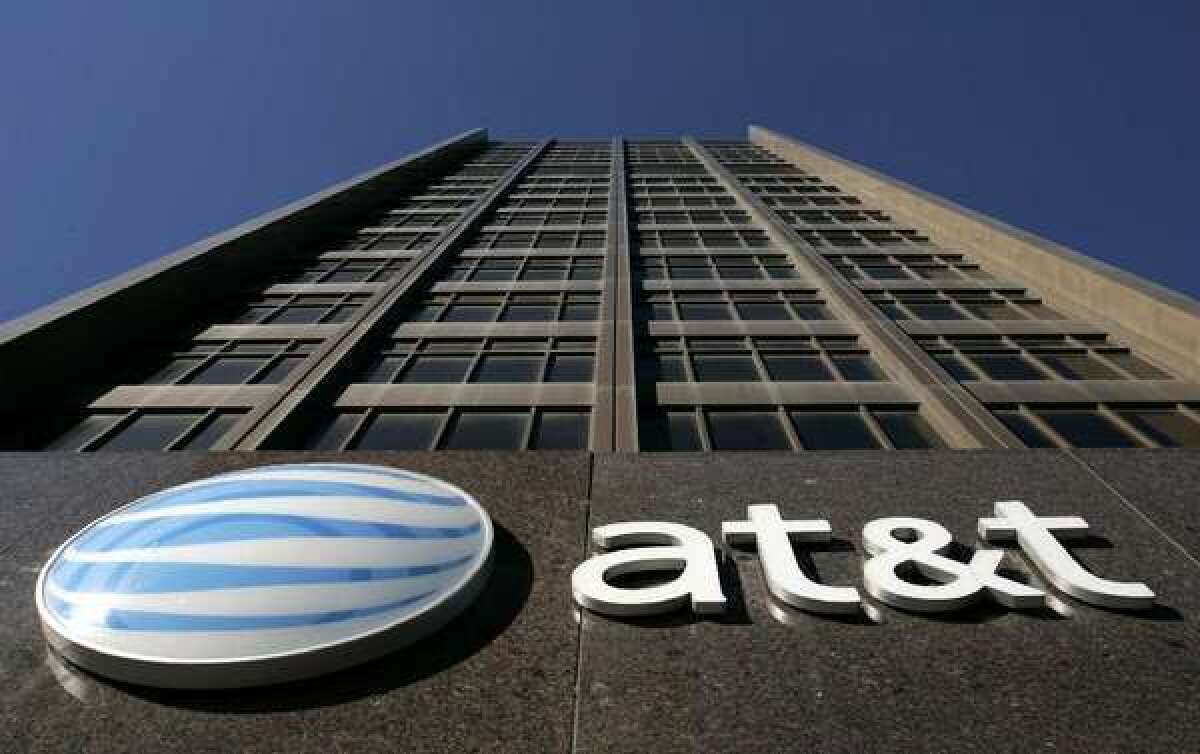 AT&T;'s Detroit headquarters.