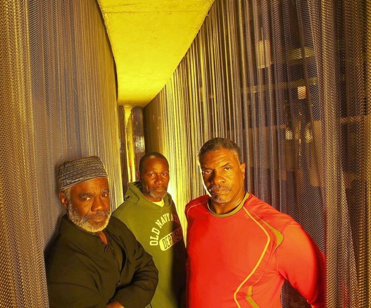 Actors Glynn Turman, left, John Douglas Thompson and Keith David star in the August Wilson play "Joe Turner's Come and Gone" at the Mark Taper Forum.