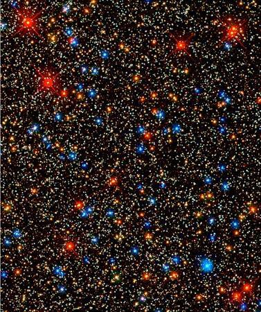 Hubble image of star cluster