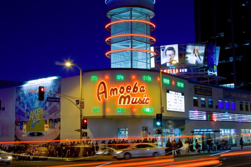 Amoeba Music on Sunset Boulevard.
