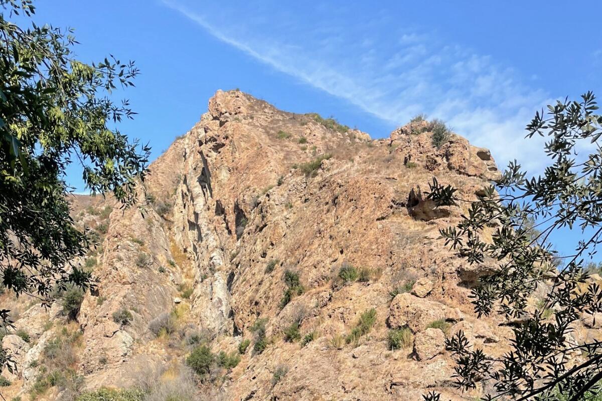 The Century Lake Dam at Malibu Creek State Park.