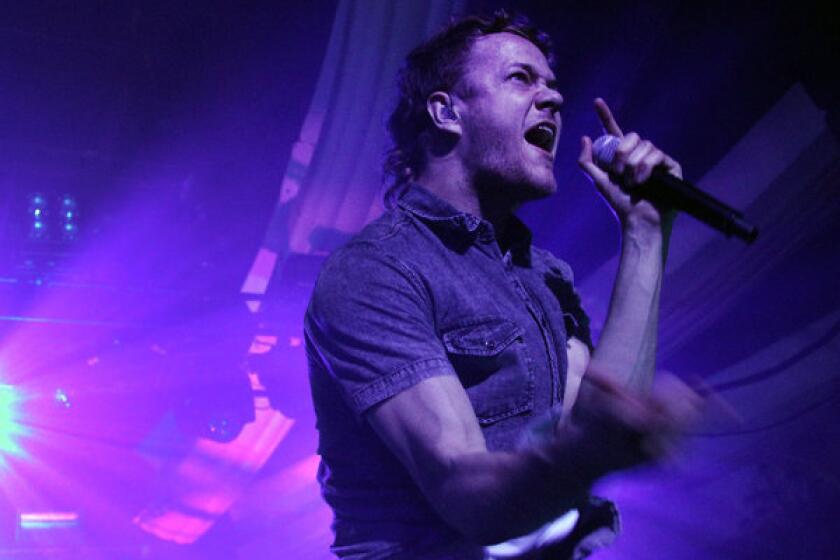 Dan Reynolds leads Imagine Dragons at the Hollywood Palladium, where the Las Vegas band played two sold-out shows in support of its hit album "Night Visions."