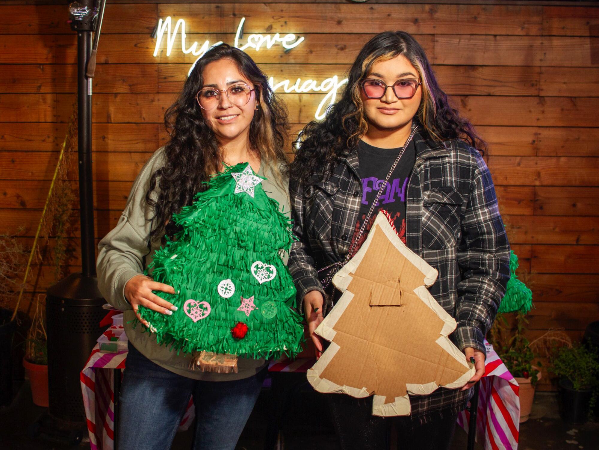Decorate a Christmas tree piñata at this weekend's workshop by Party Girl Piñatas.