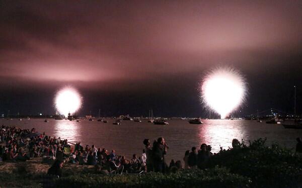 They waited hours; the fireworks lasted 15 seconds
