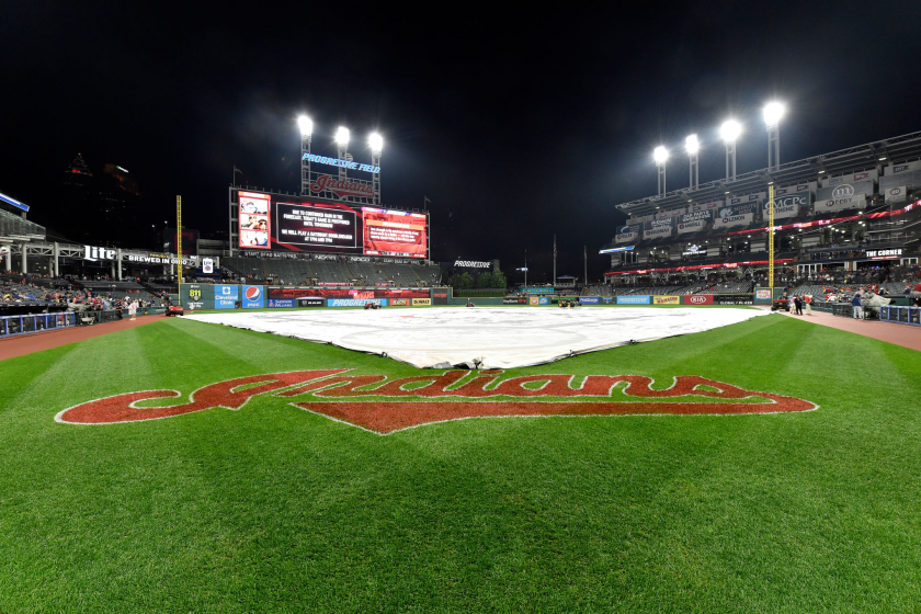 Progressive Field after the game between the Cleveland Indians and the Minnesota Twins.