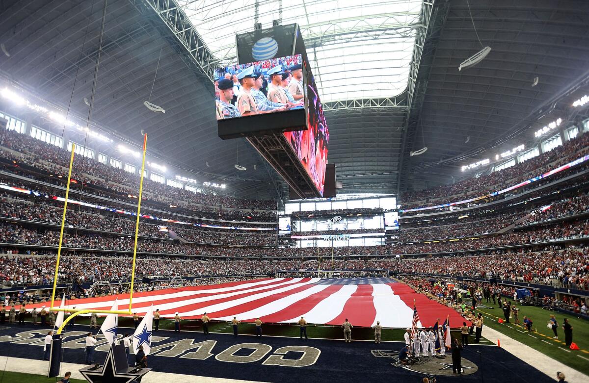 A visit to AT&T Stadium, where UCLA plays Texas on Saturday, is an awe-inspiring experience.